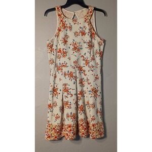 Rewind Women's Floral Fit & Flare Dress‎ Size X Large Keyhole Back Spring Dress